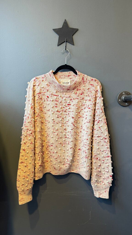 Pima Cotton Popcorn Sweater
