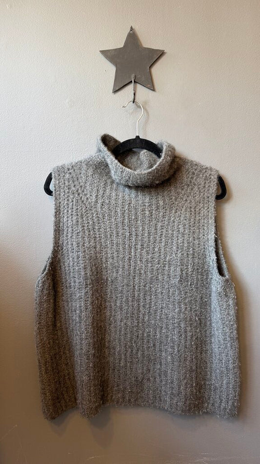 Cashmere Blend Mockneck Sweater Vest