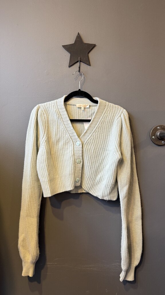 Cashmere Cropped Cardigan Sweater