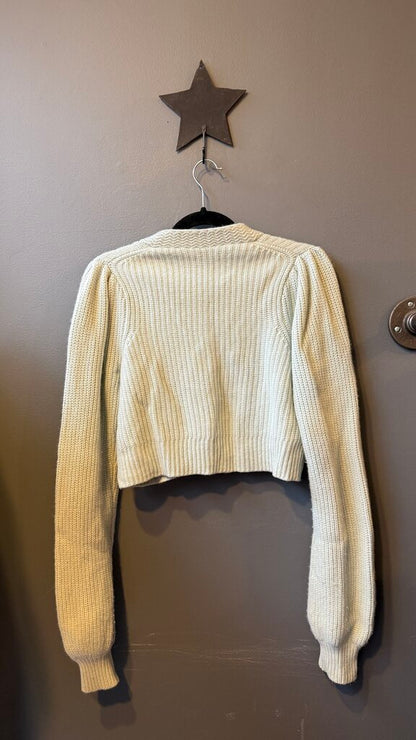 Cashmere Cropped Cardigan Sweater