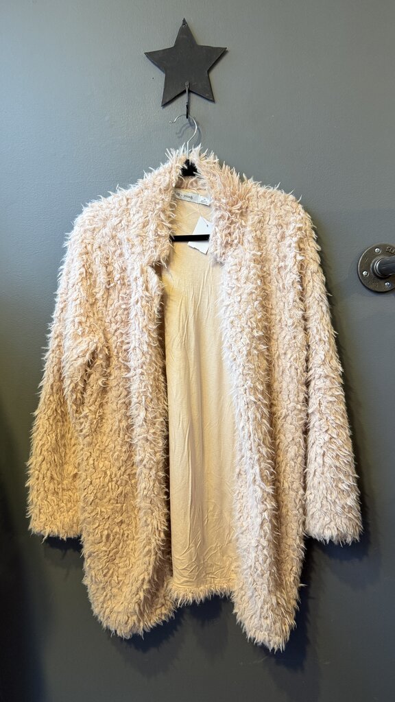 Eyelash Fleece Duster Cardigan Jacket