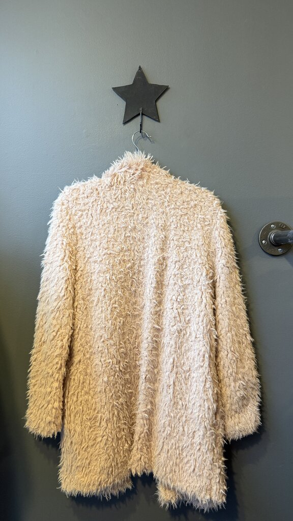 Eyelash Fleece Duster Cardigan Jacket