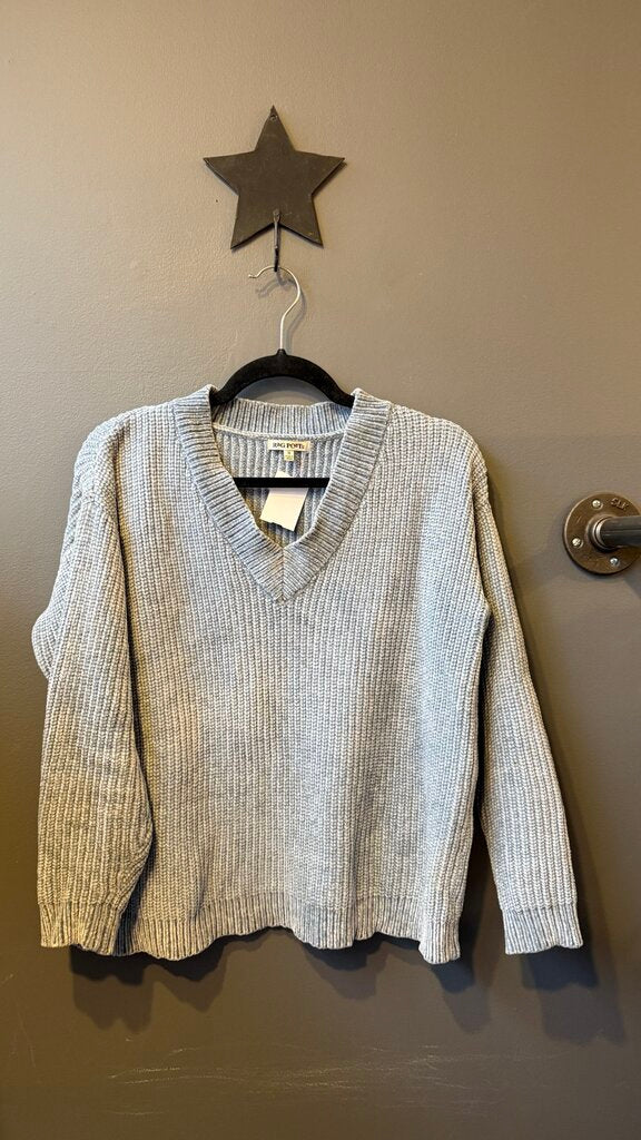 Chenille Vneck Sweater