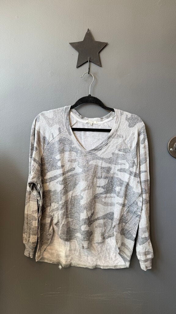 Camo Knit Longsleeve Top