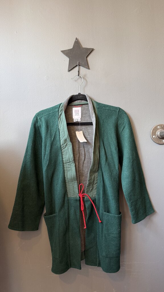 Fleece Open Jacket w/ Ties