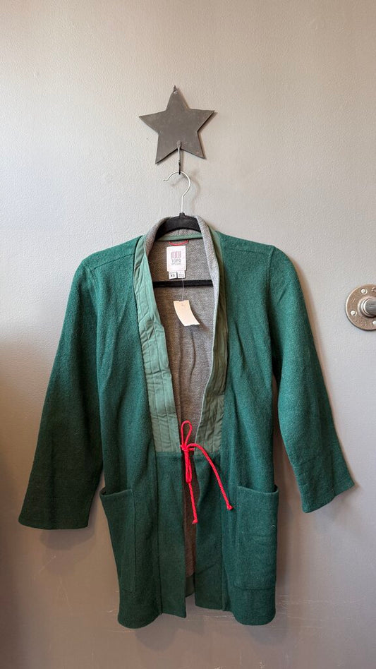 Fleece Open Jacket w/ Ties