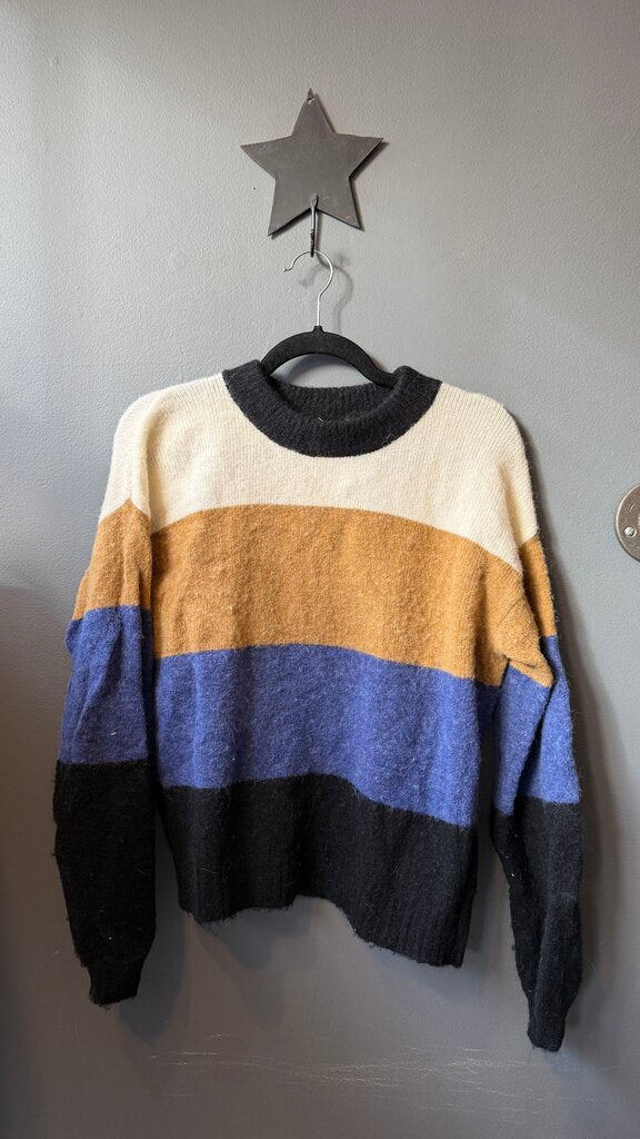 Colorblock Crewneck Sweater