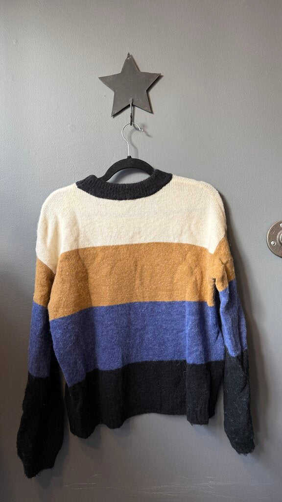 Colorblock Crewneck Sweater