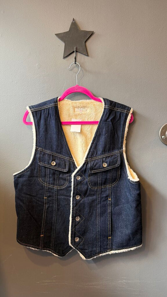 Sherpa Denim Vest