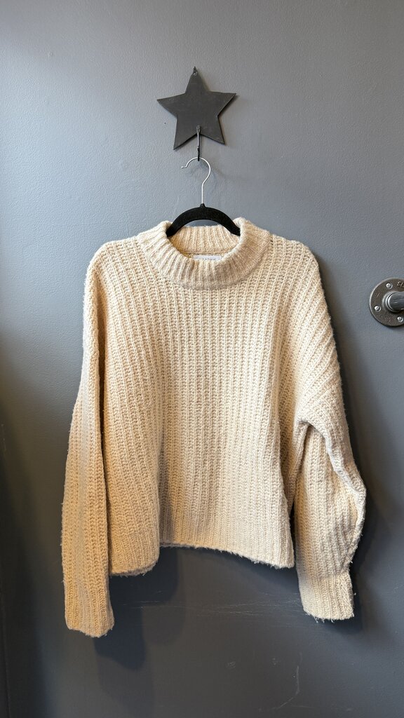 Cashmere Wool Mockneck Sweater
