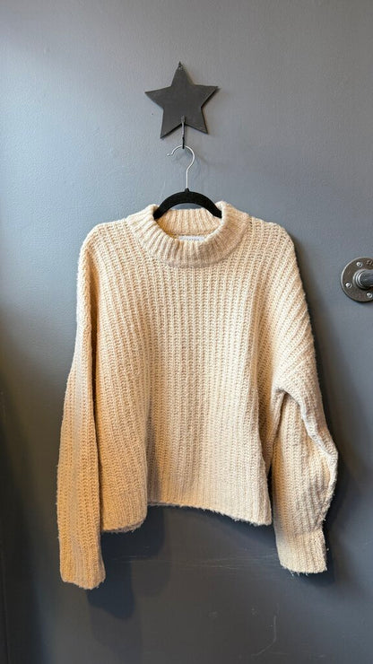 Cashmere Wool Mockneck Sweater