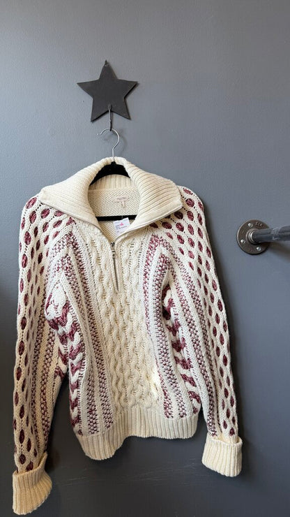 1/4 Zip Cableknit Sweater