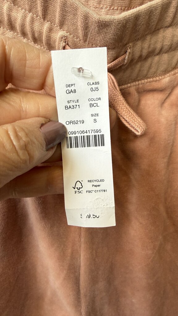 Relaxed Velour Barrel Sweatpants