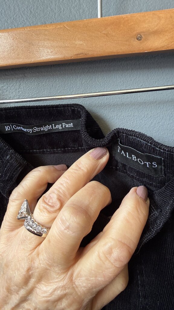 Corduroy Straight Leg Pants