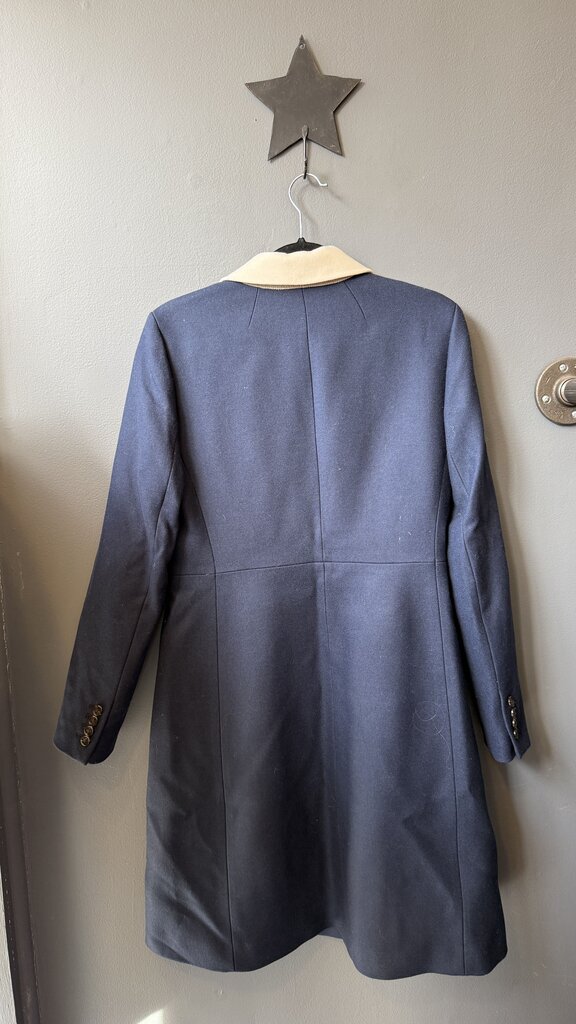 Wool Contrast Lapel Topcoat