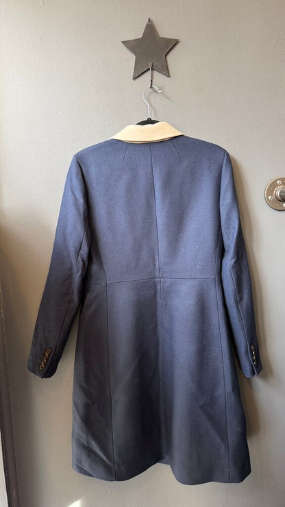 Wool Contrast Lapel Topcoat