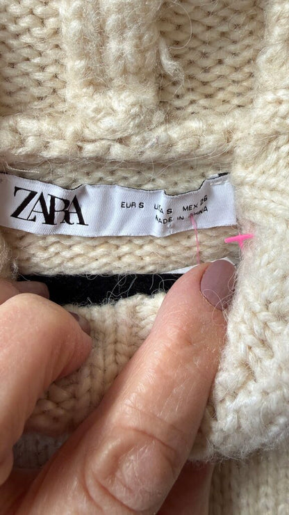 Stripe Crop Hoodie Sweater