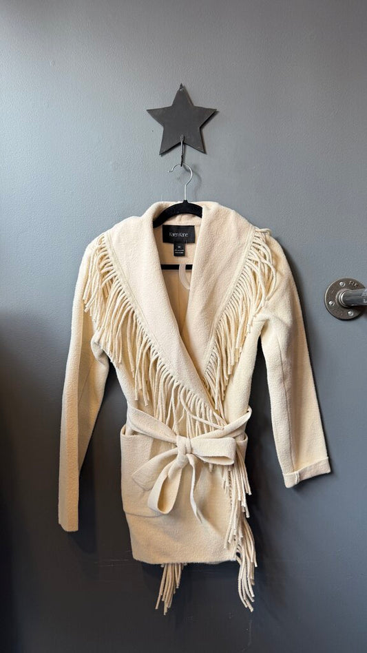Fringe Wrap Cardigan Sweater Jacket