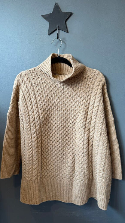 Merino Wool Mockneck Boxy Sweater