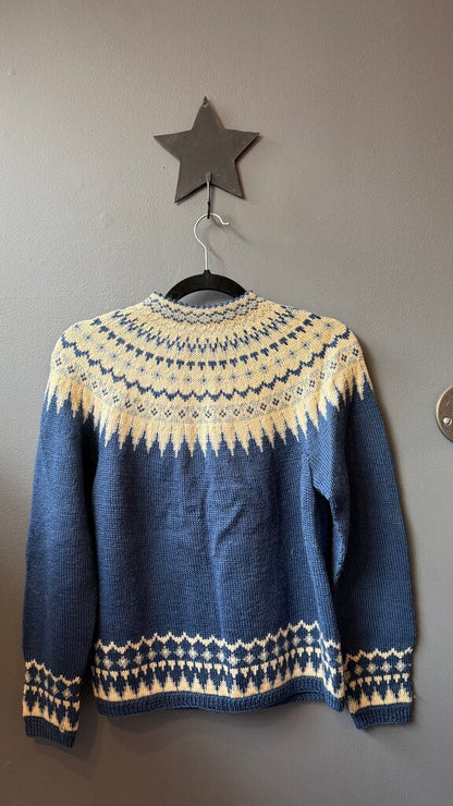 Vintage Handmade in Norway Fair Isle Cardigan