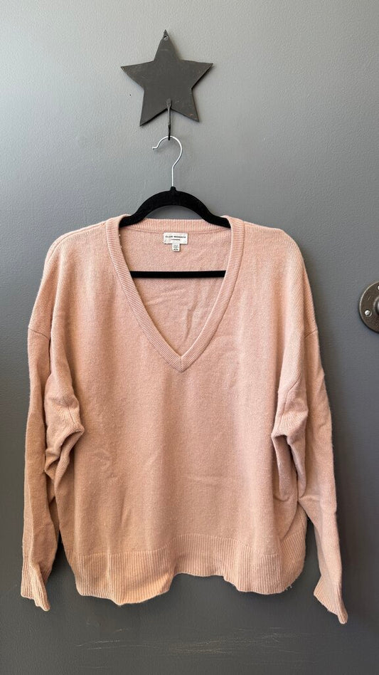 Cashmere Vneck Boxy Sweater