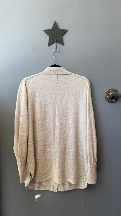 Cashmere Button Up Shirt Sweater