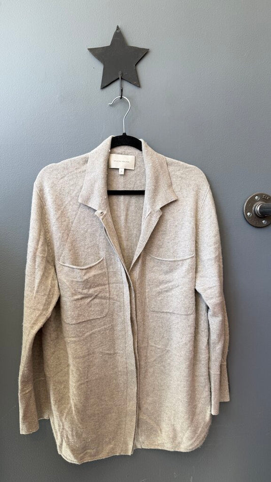 Cashmere Button Up Shirt Sweater
