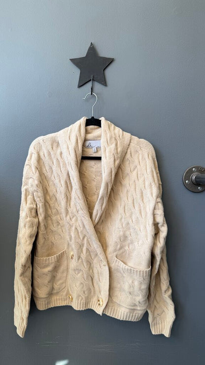 Stretch Double Breasted Cardigan Sweater