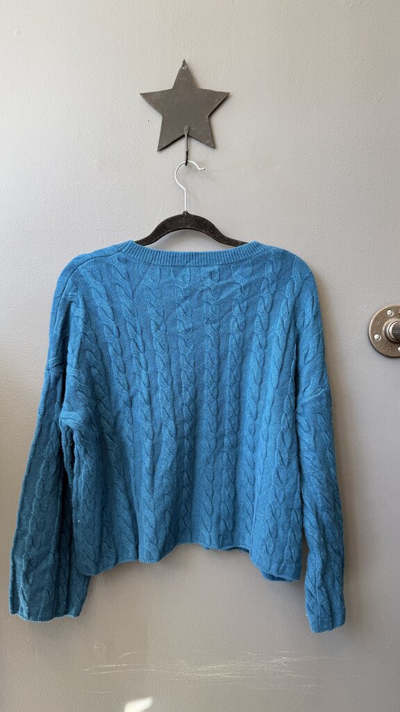 Cable Boxy Cashmere Sweater