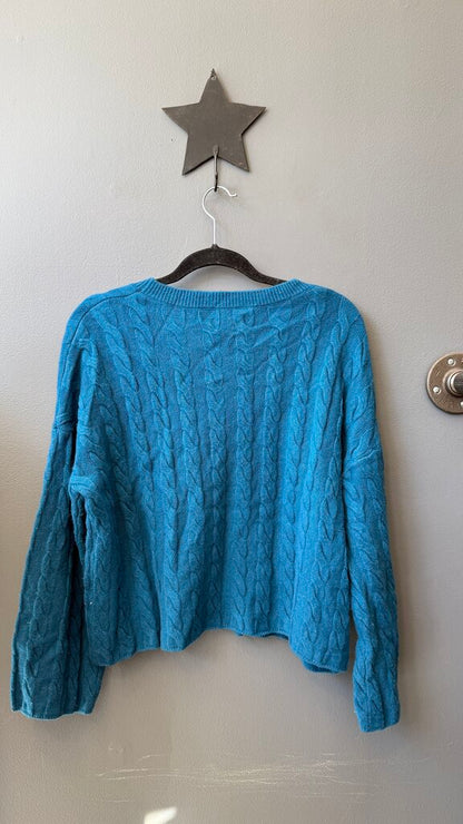 Cable Boxy Cashmere Sweater