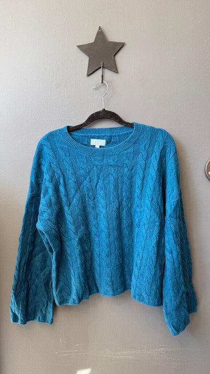 Cable Boxy Cashmere Sweater