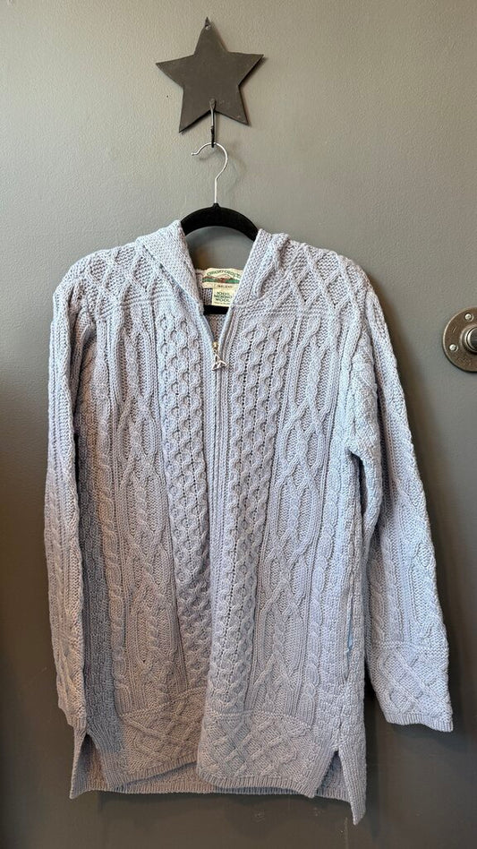 Merino Wool Knit Hoodie Sweater