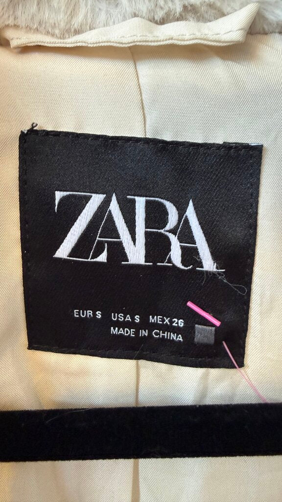 Faux Fur Zip Up Coat