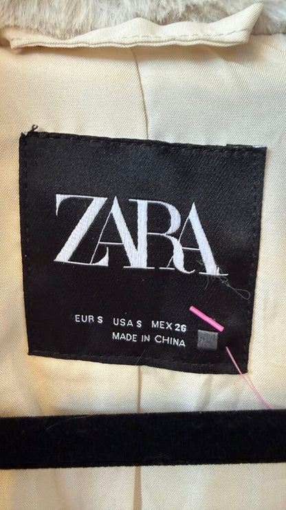 Faux Fur Zip Up Coat