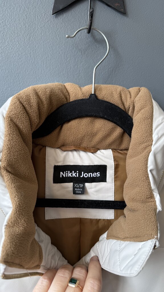 Faux Leather Puffer Vest