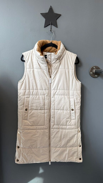 Faux Leather Puffer Vest