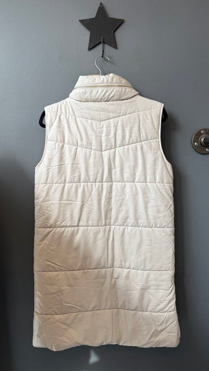 Faux Leather Puffer Vest