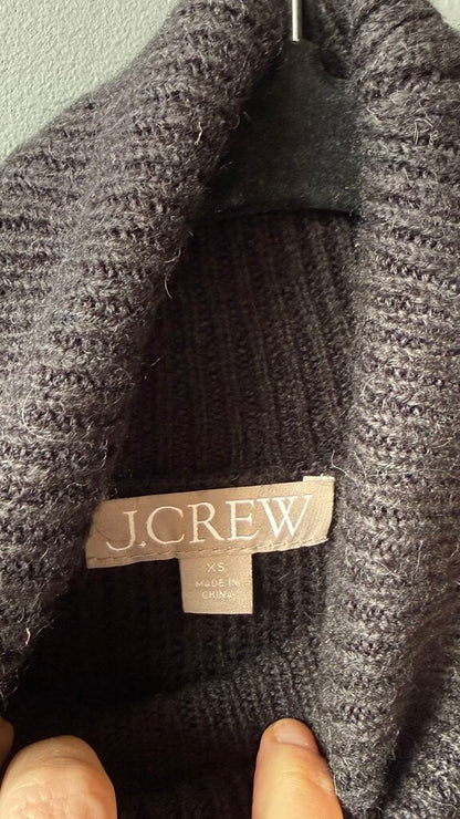 Ribbed Turtleneck Sweater Dress