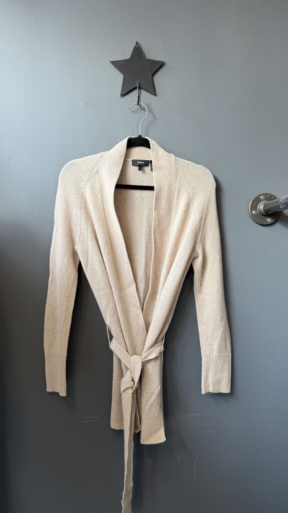 Cashmere Belted Cardigan Sweater