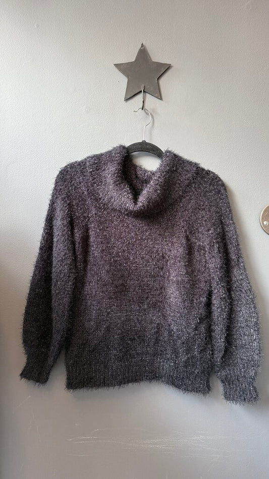 Eyelash Cowlneck Sweater