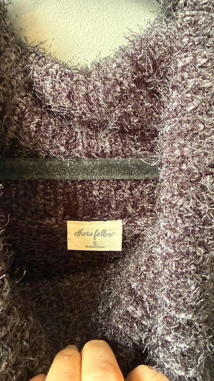 Eyelash Cowlneck Sweater