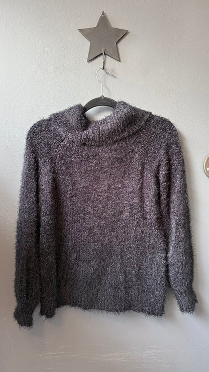 Eyelash Cowlneck Sweater