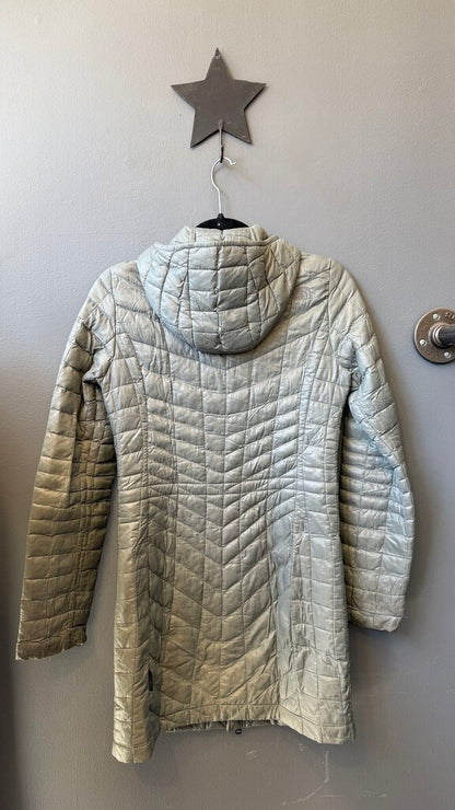 Puffer Light Long Hooded Coat