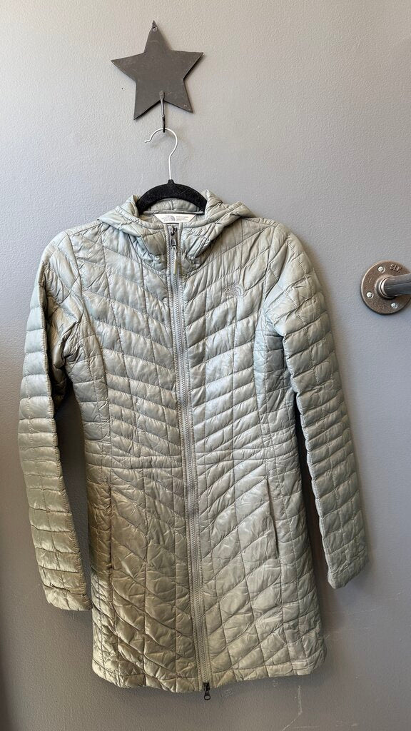 Puffer Light Long Hooded Coat