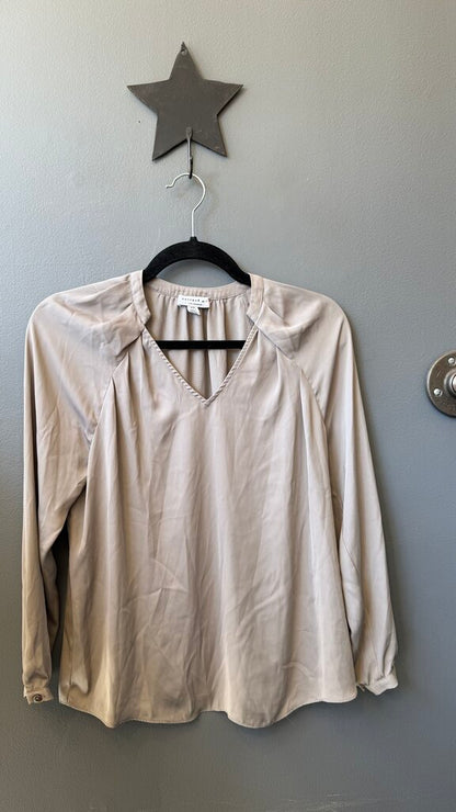 Petite Pleat Shoulder Blouse