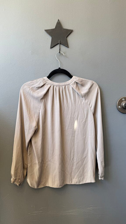 Petite Pleat Shoulder Blouse