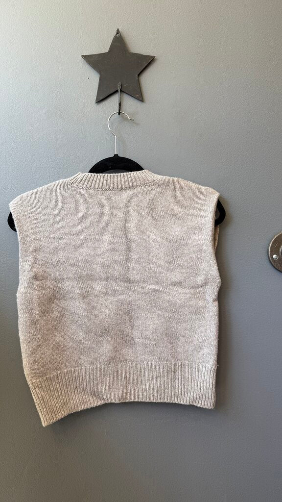 Ribbed Hem Sweater Vest