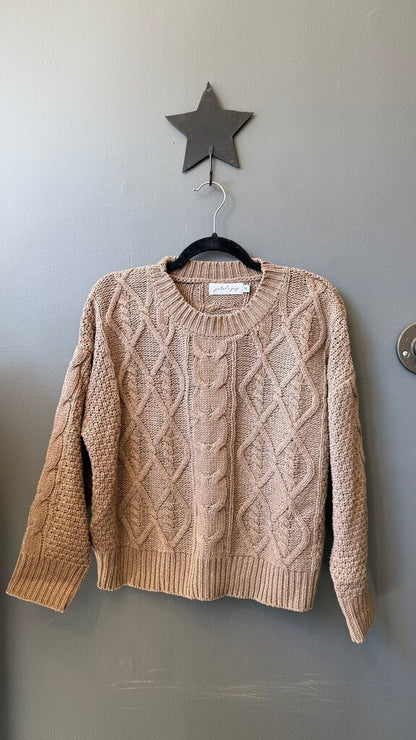 Cableknit Boxy Sweater