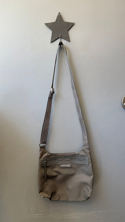 Nylon Flat Crossbody Bag