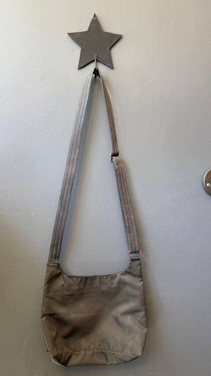 Nylon Flat Crossbody Bag